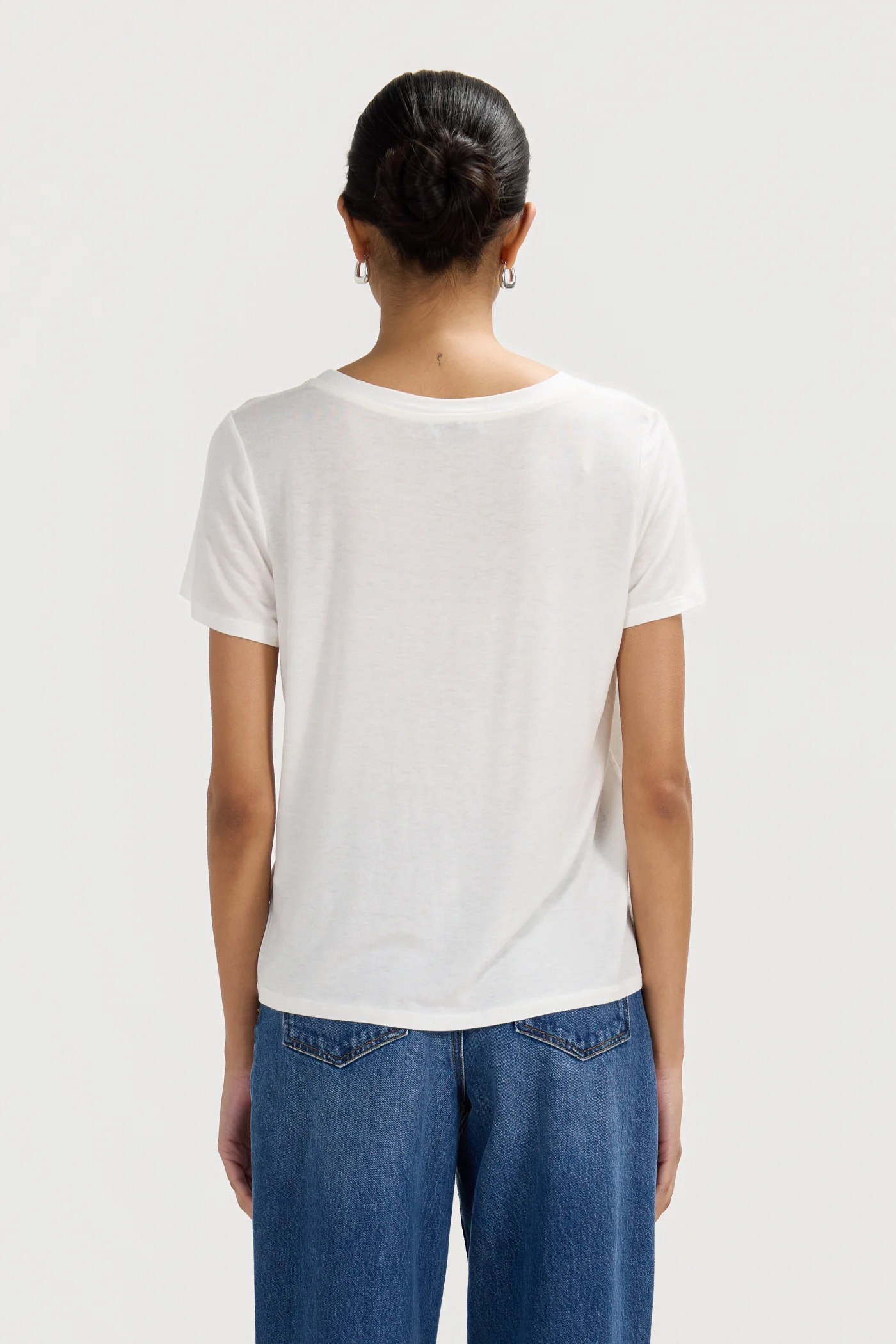 Aire Featherweight Tee | White | Modal-Silk - Image 2
