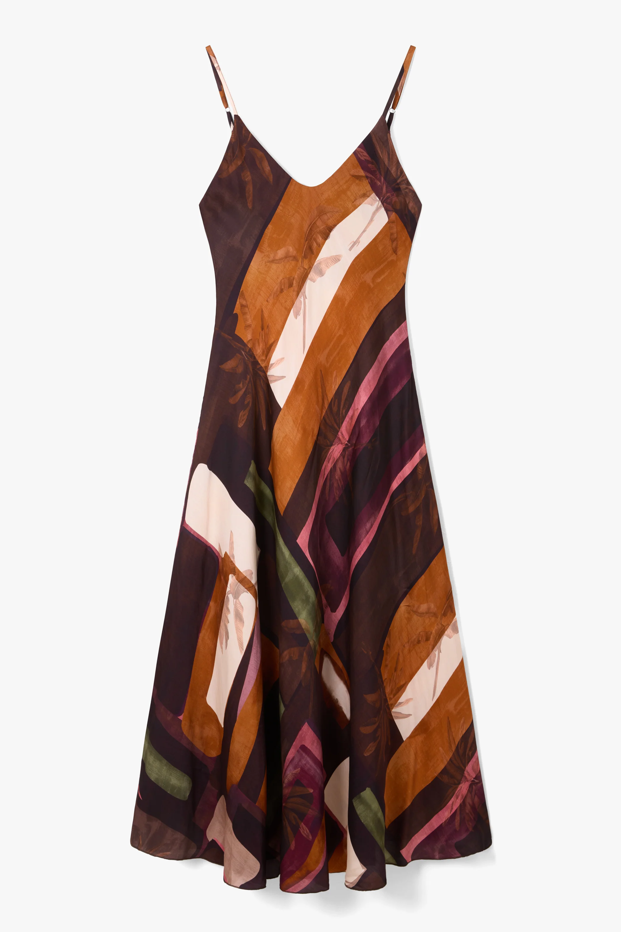 Anne Satin Slip Dress | Sunset Geo - Image 12