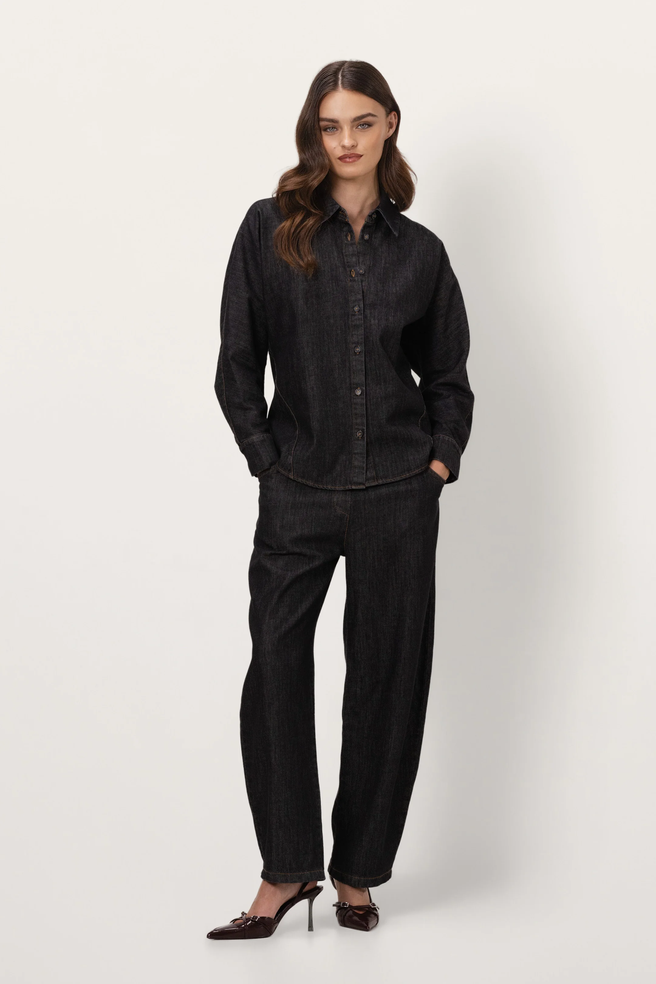 Aspen Button Up Shirt | Dark Denim - Image 5