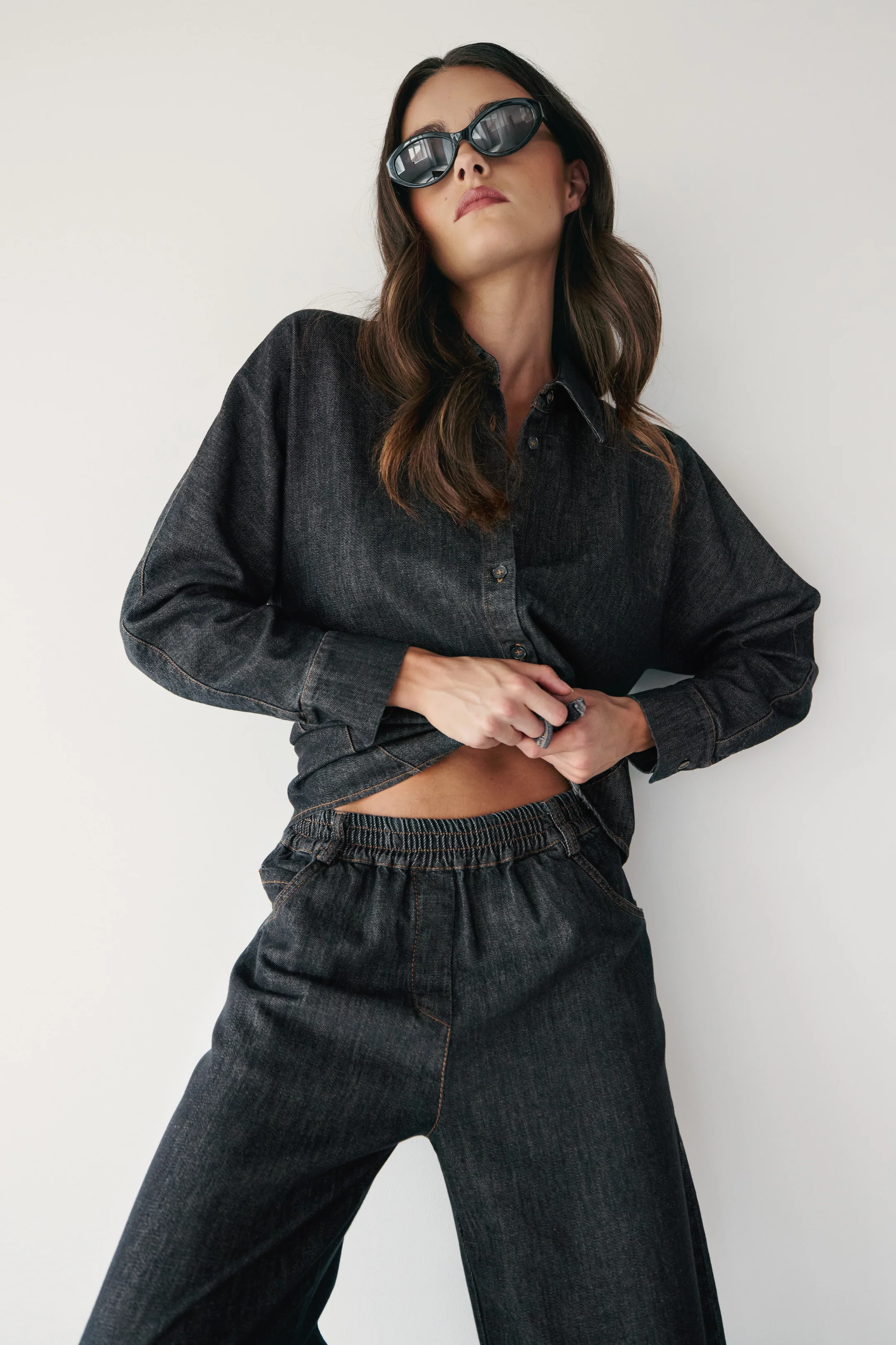 Aspen Button Up Shirt | Dark Denim - Image 8