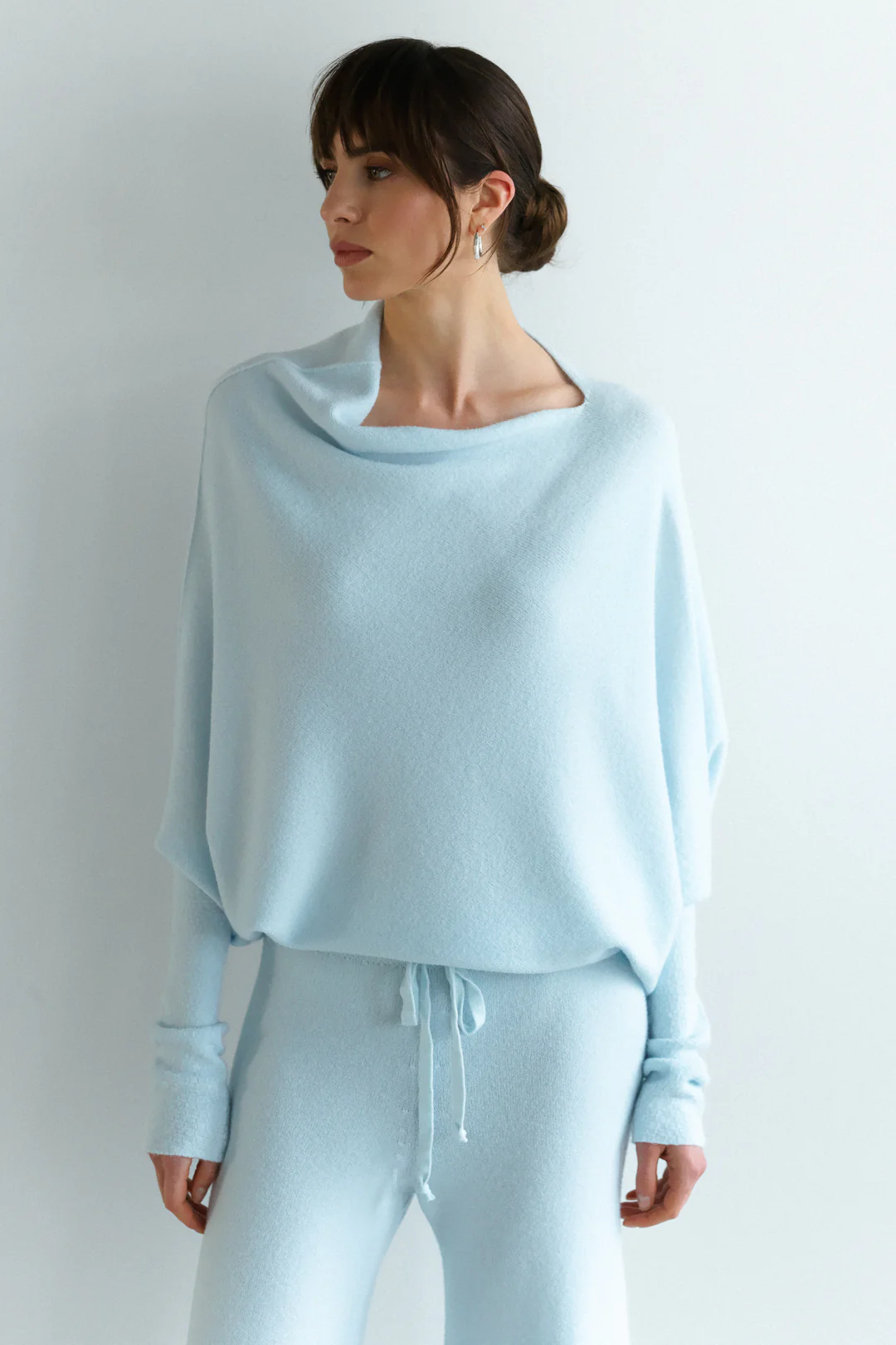 Asymmetric Draped | Glacier | Seamless Knit - Image 10
