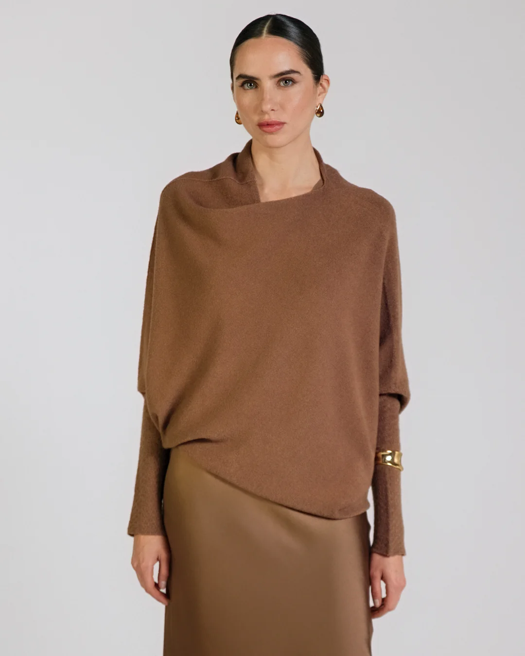 Asymmetric Draped | Maple | Seamless Knit - Image 4
