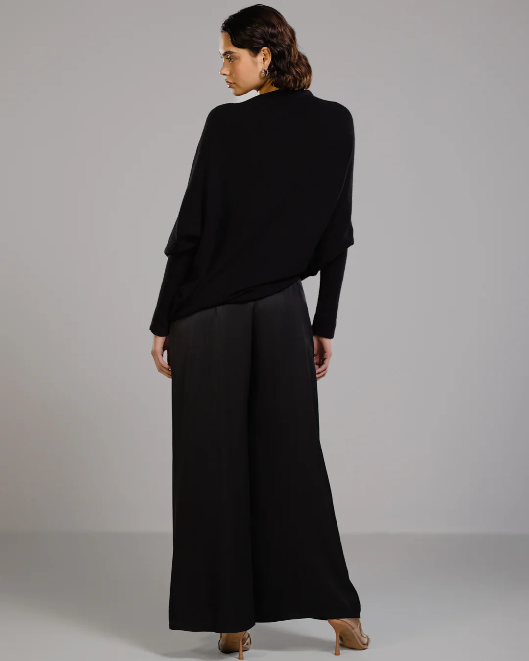 Audrey Satin Jumpsuit | Black - Image 10
