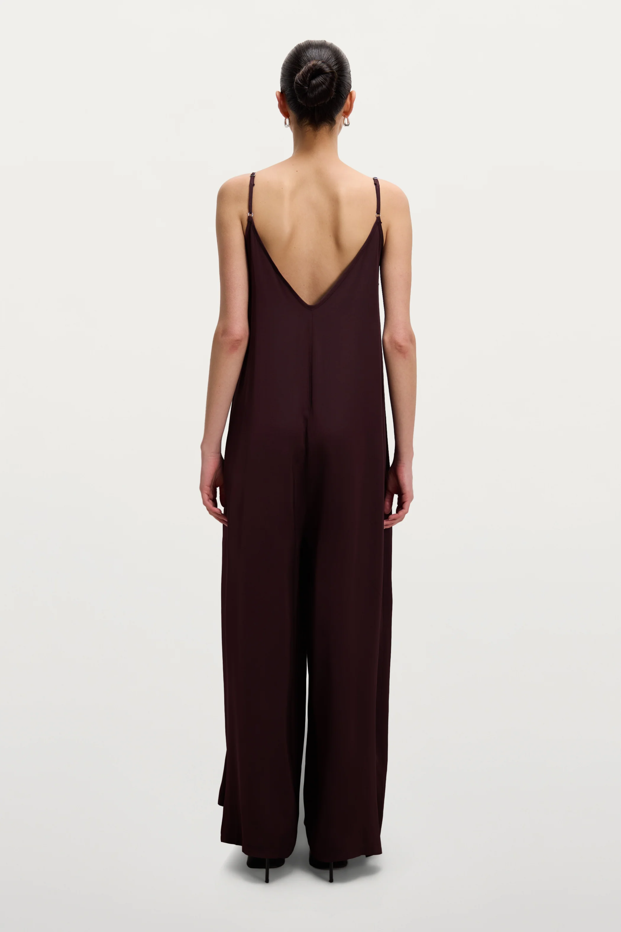 Audrey Satin Jumpsuit | Amethyst Plum - Image 2
