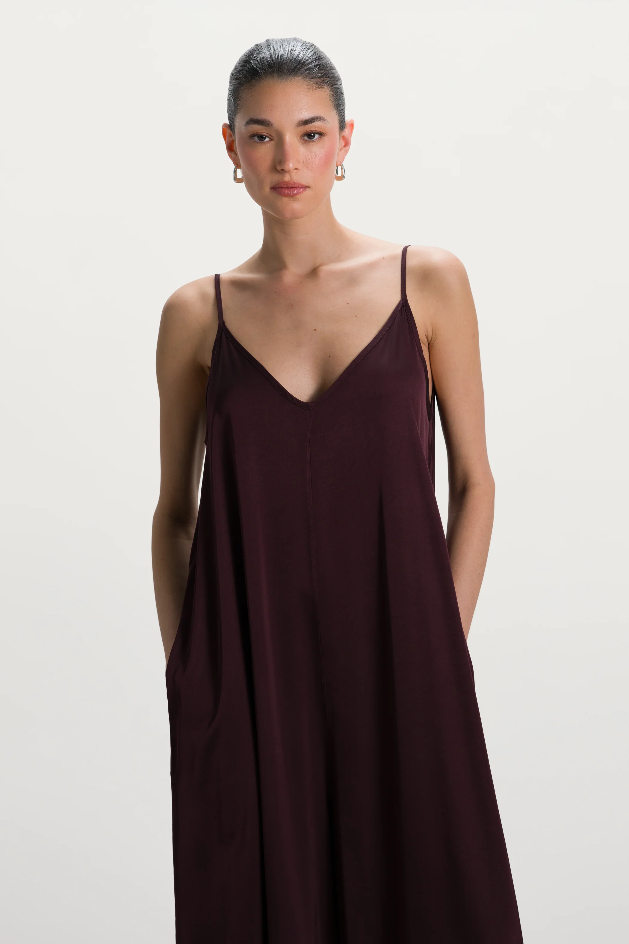 Audrey Satin Jumpsuit | Amethyst Plum - Image 4