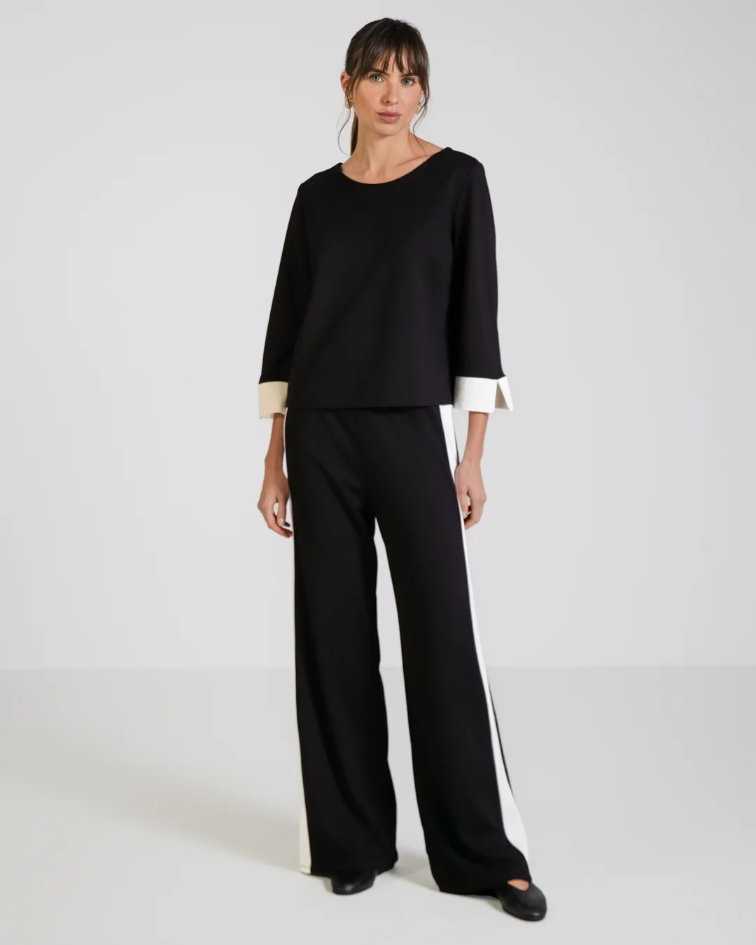 Bellamy Elastic Waist Trousers | Black - Image 2