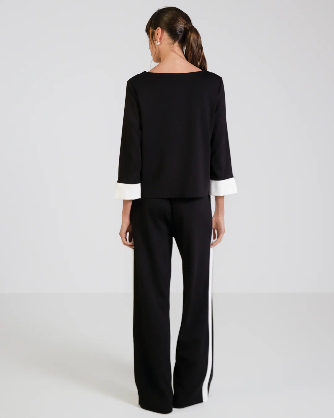 Bellamy Draped Top | Black - Image 4