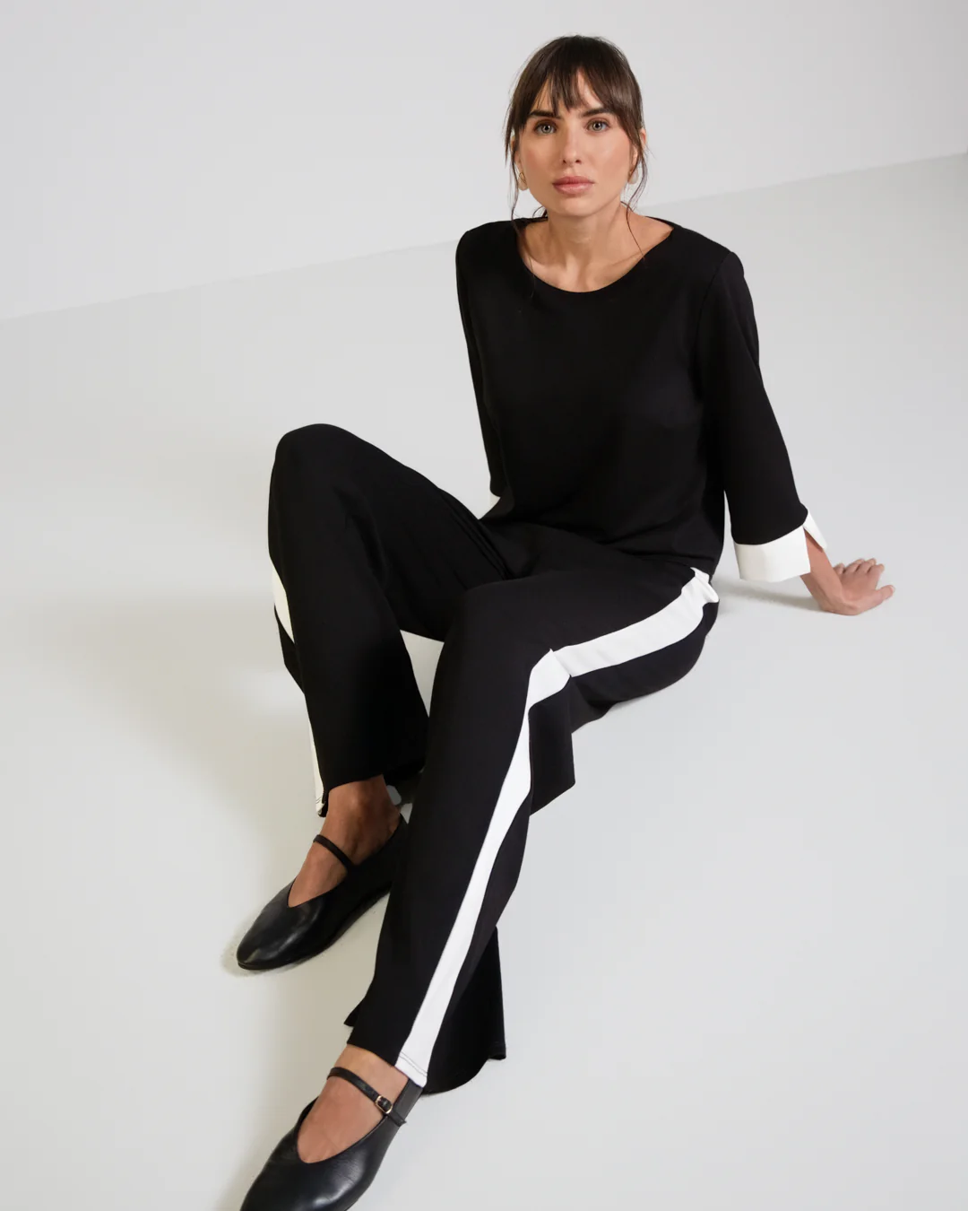 Bellamy Elastic Waist Trousers | Black - Image 4
