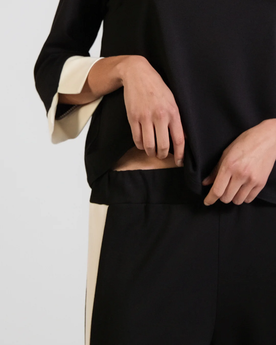 Bellamy Elastic Waist Trousers | Black - Image 5
