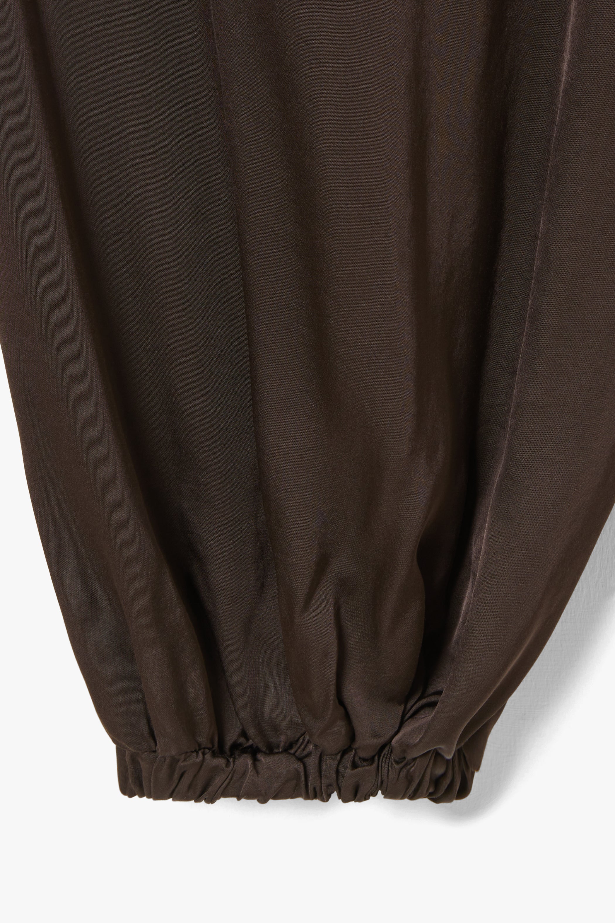 Belle Balloon Satin Trousers | Espresso Brown - Image 6