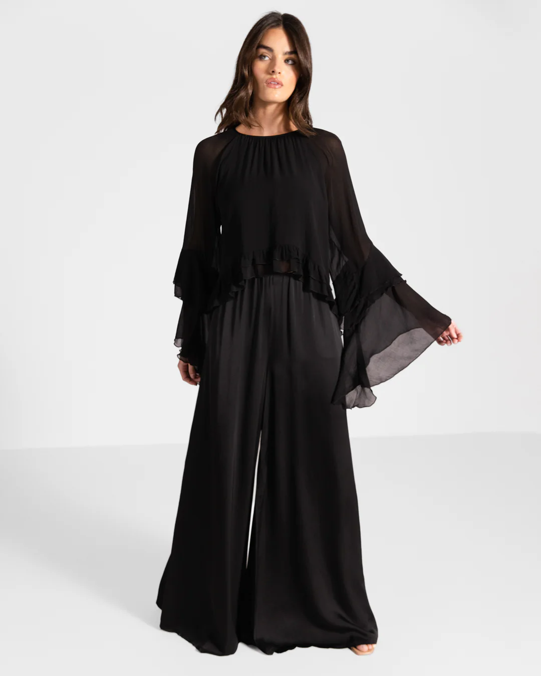 Blair Ruffle Blouse | Black - Image 3