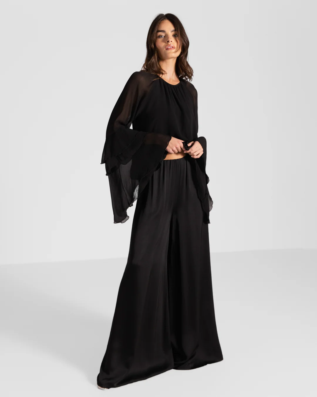 Blair Ruffle Blouse | Black - Image 4