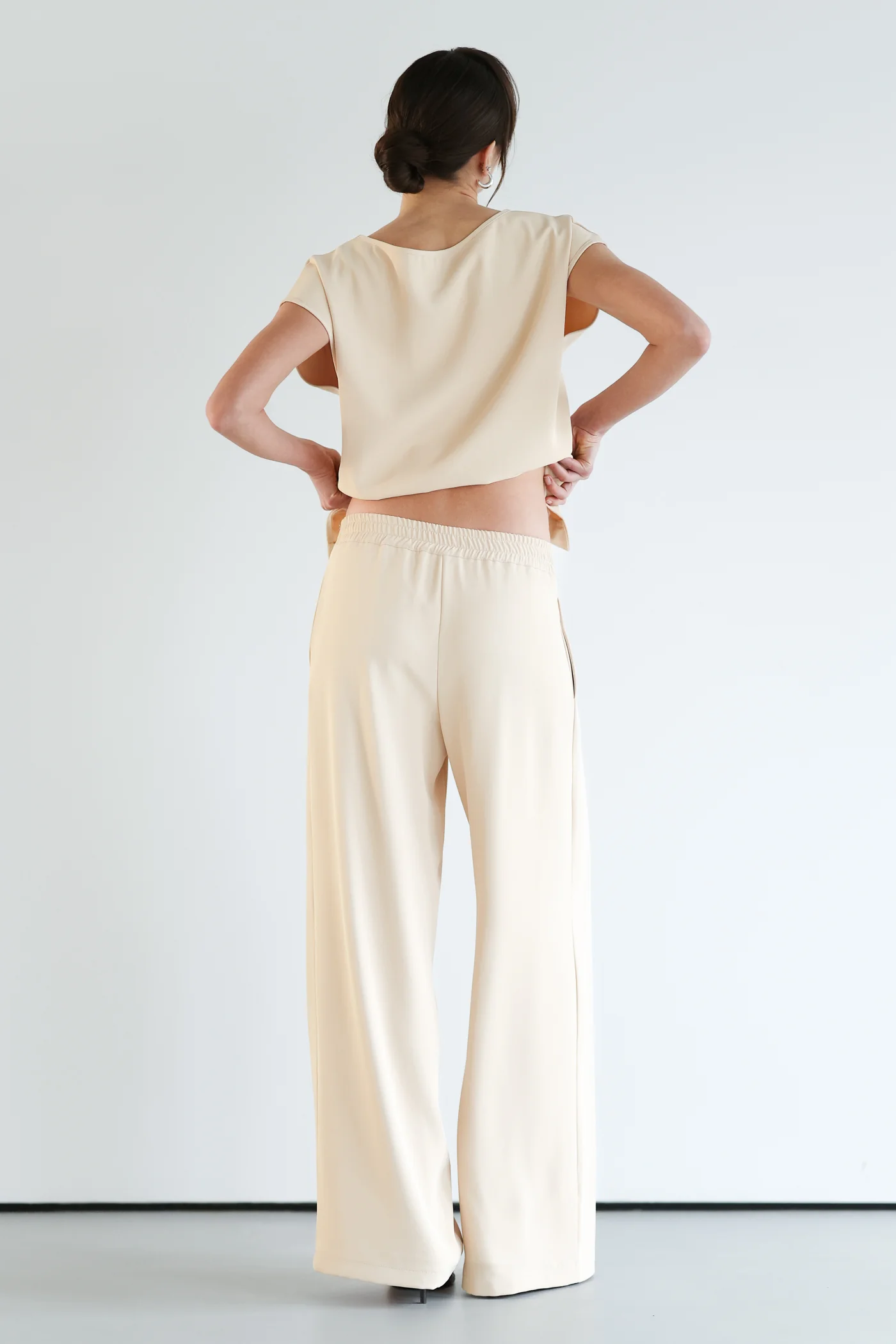 Blanchett Pleated Trousers | Almond Beige - Image 6