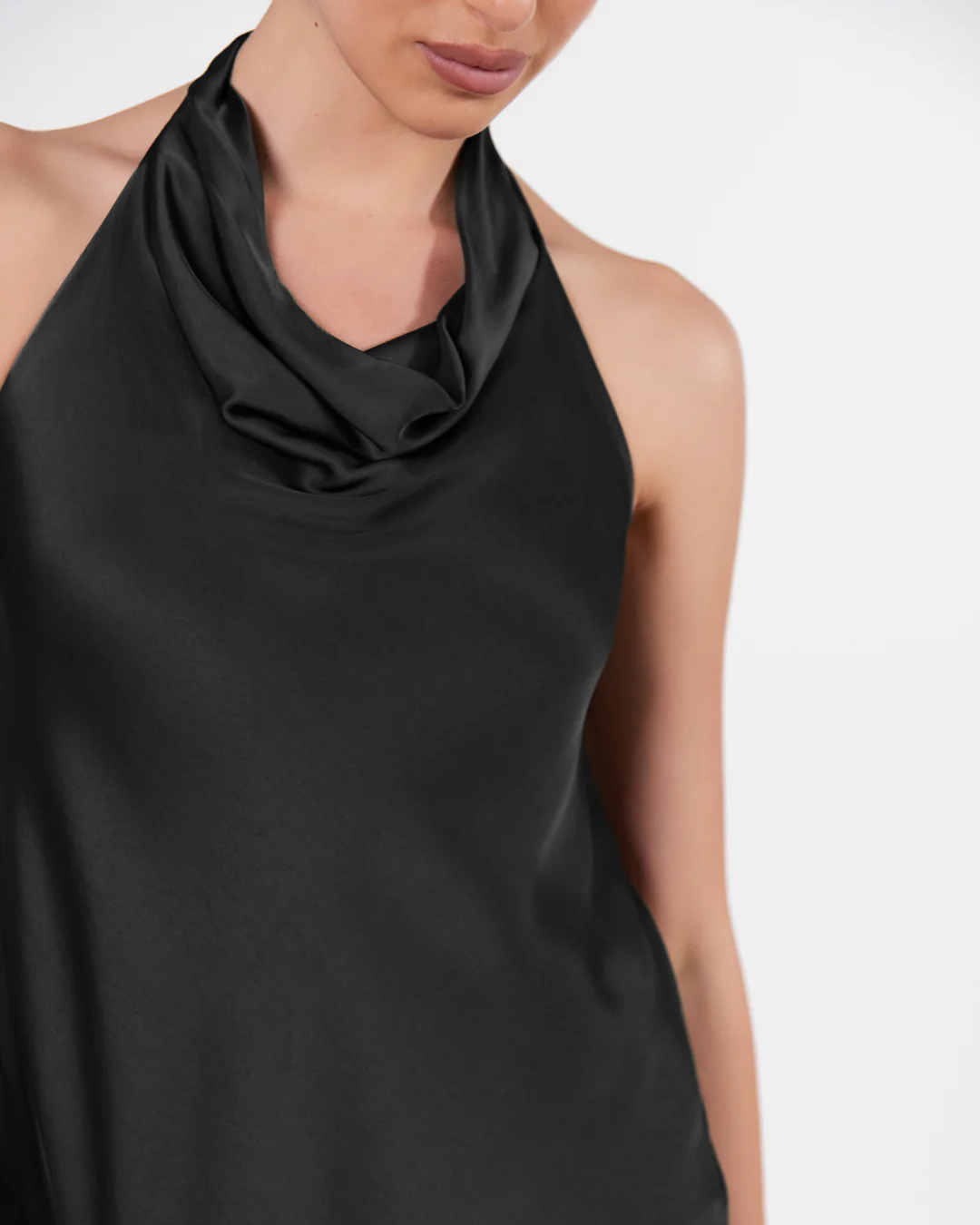 Carmen Backless Halterneck Top | Black - Image 3