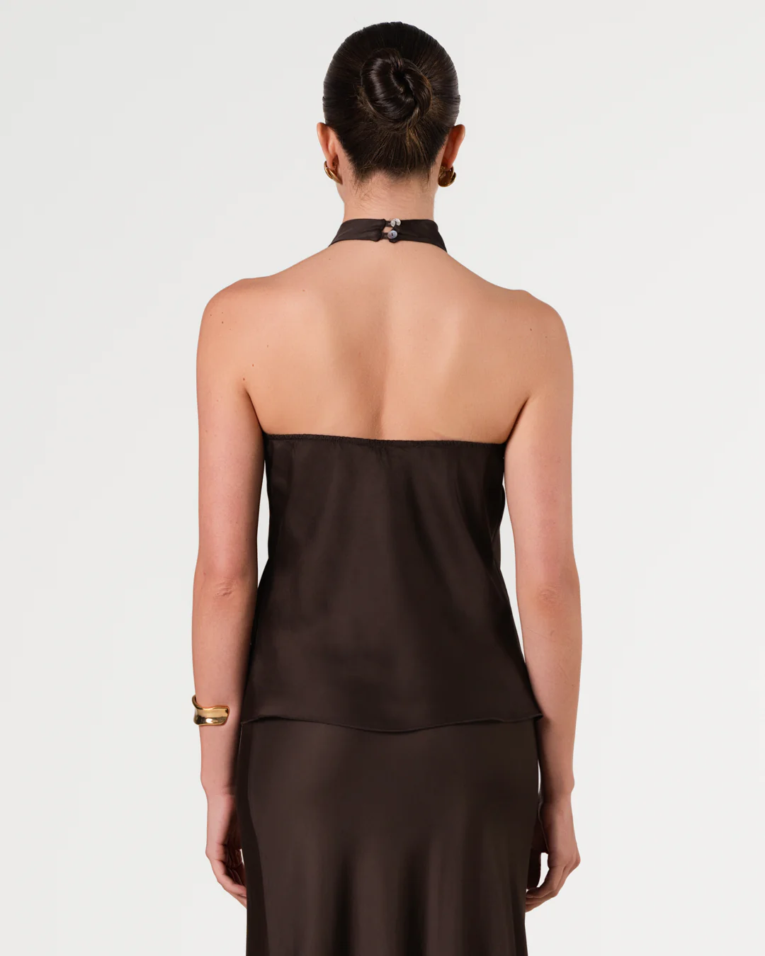 Carmen Backless Halterneck Top | Cocoa Soleil - Image 3