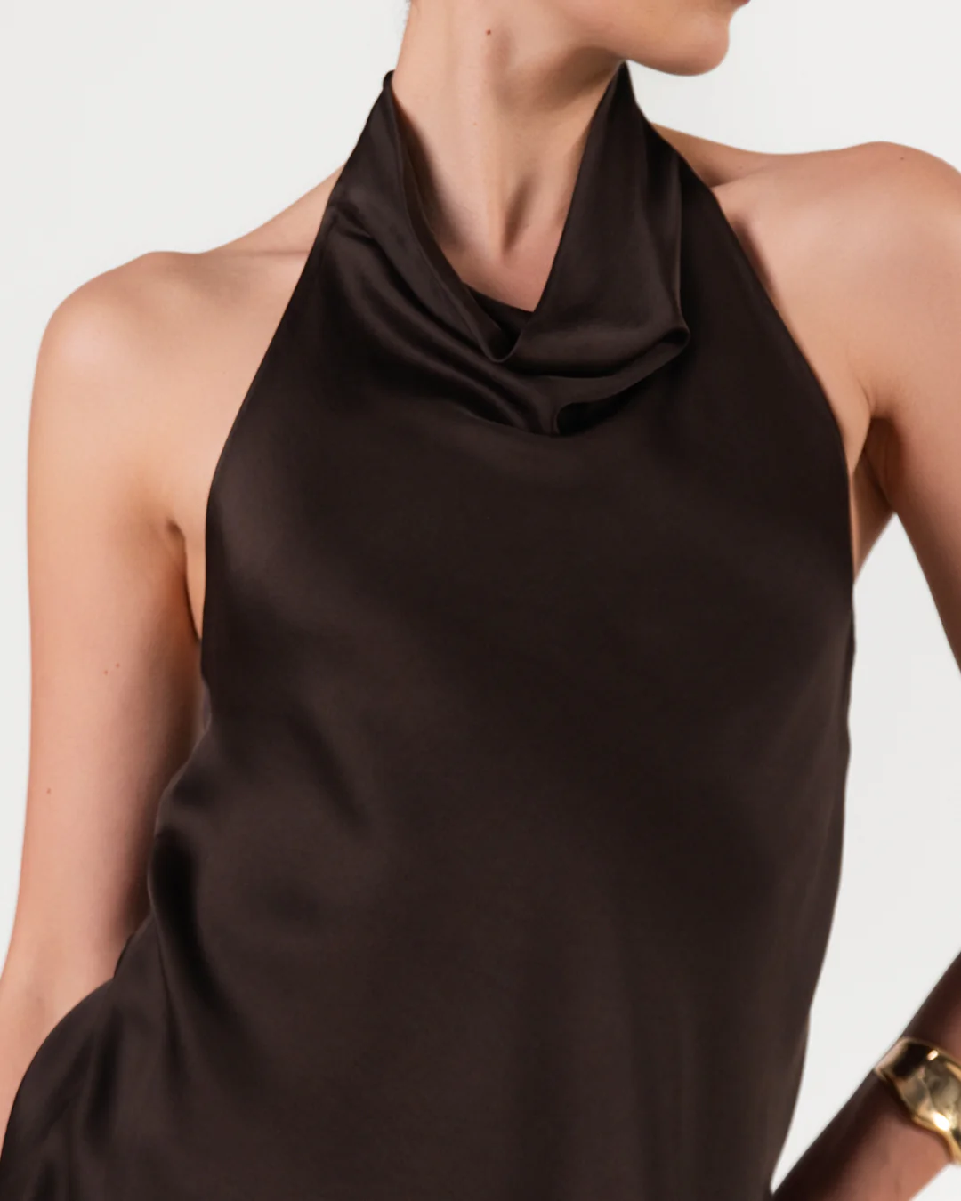 Carmen Backless Halterneck Top | Cocoa Soleil - Image 5