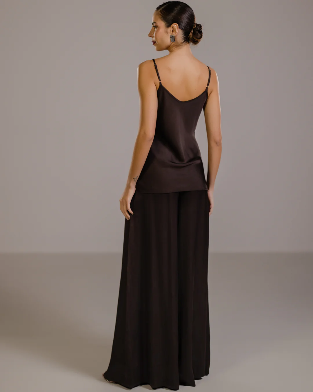 Cordelia Satin Vest | Espresso Brown - Image 3