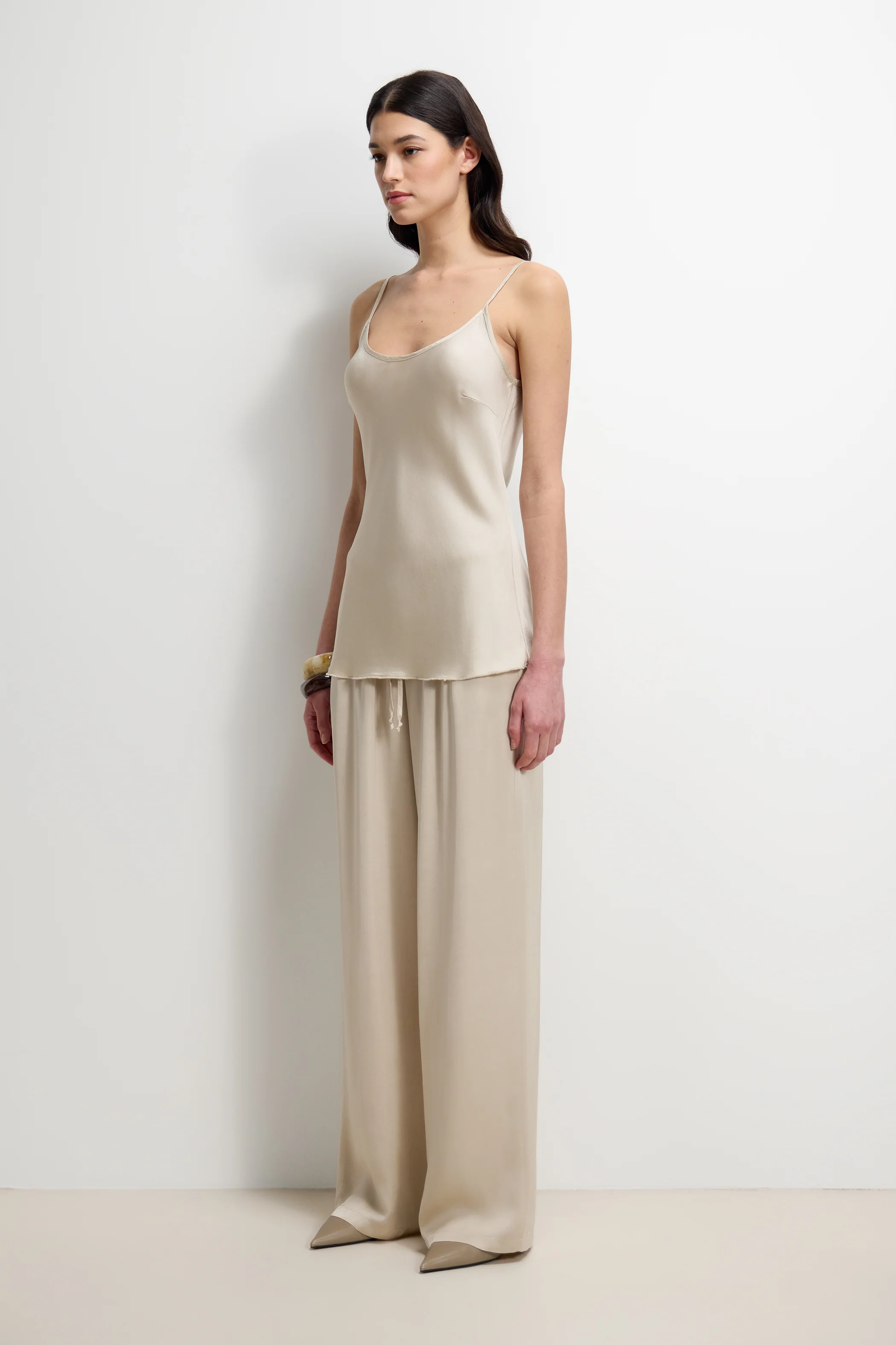 Cordelia Satin Vest | Light Beige - Image 7