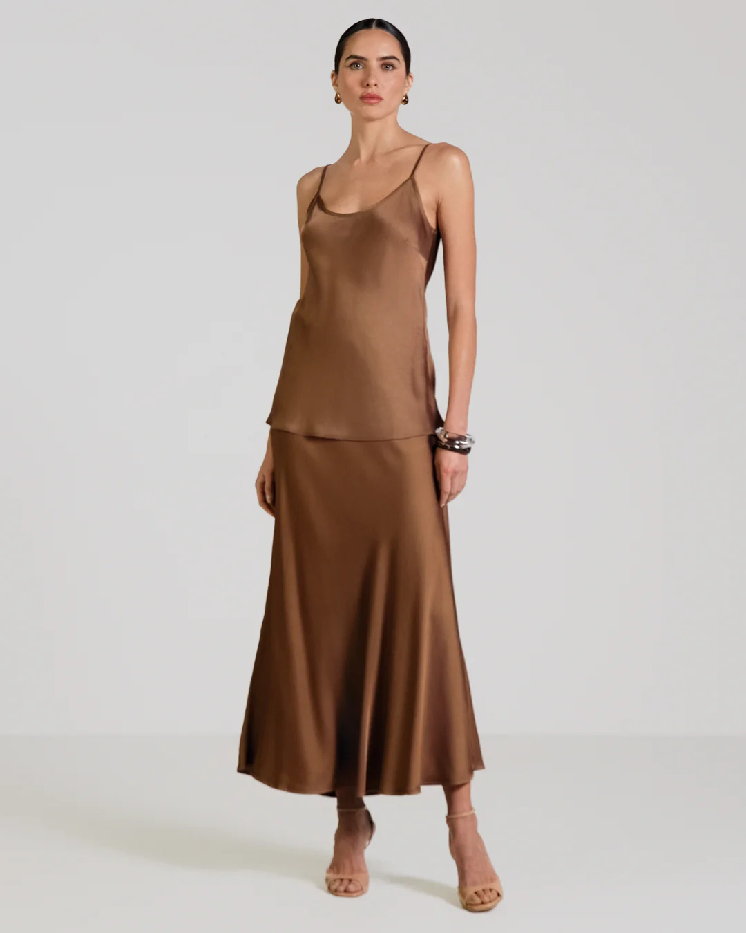 Cordelia Satin Vest | Maple - Image 2