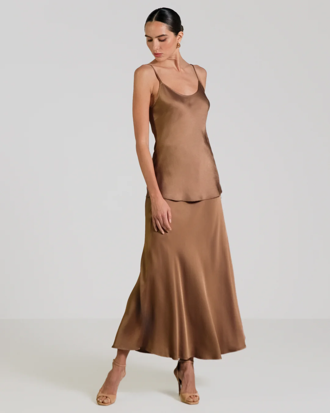 Cordelia Satin Vest | Maple - Image 3