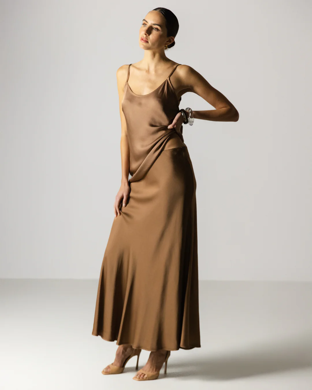 Cordelia Satin Vest | Maple - Image 4