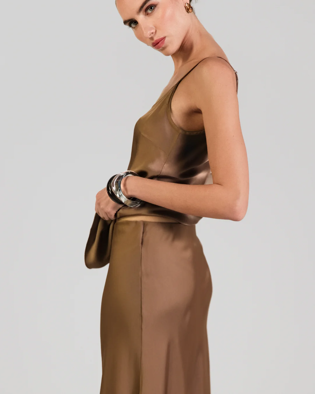 Cordelia Satin Vest | Maple - Image 5