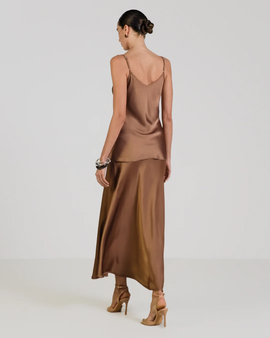 Cordelia Satin Vest | Maple - Image 6