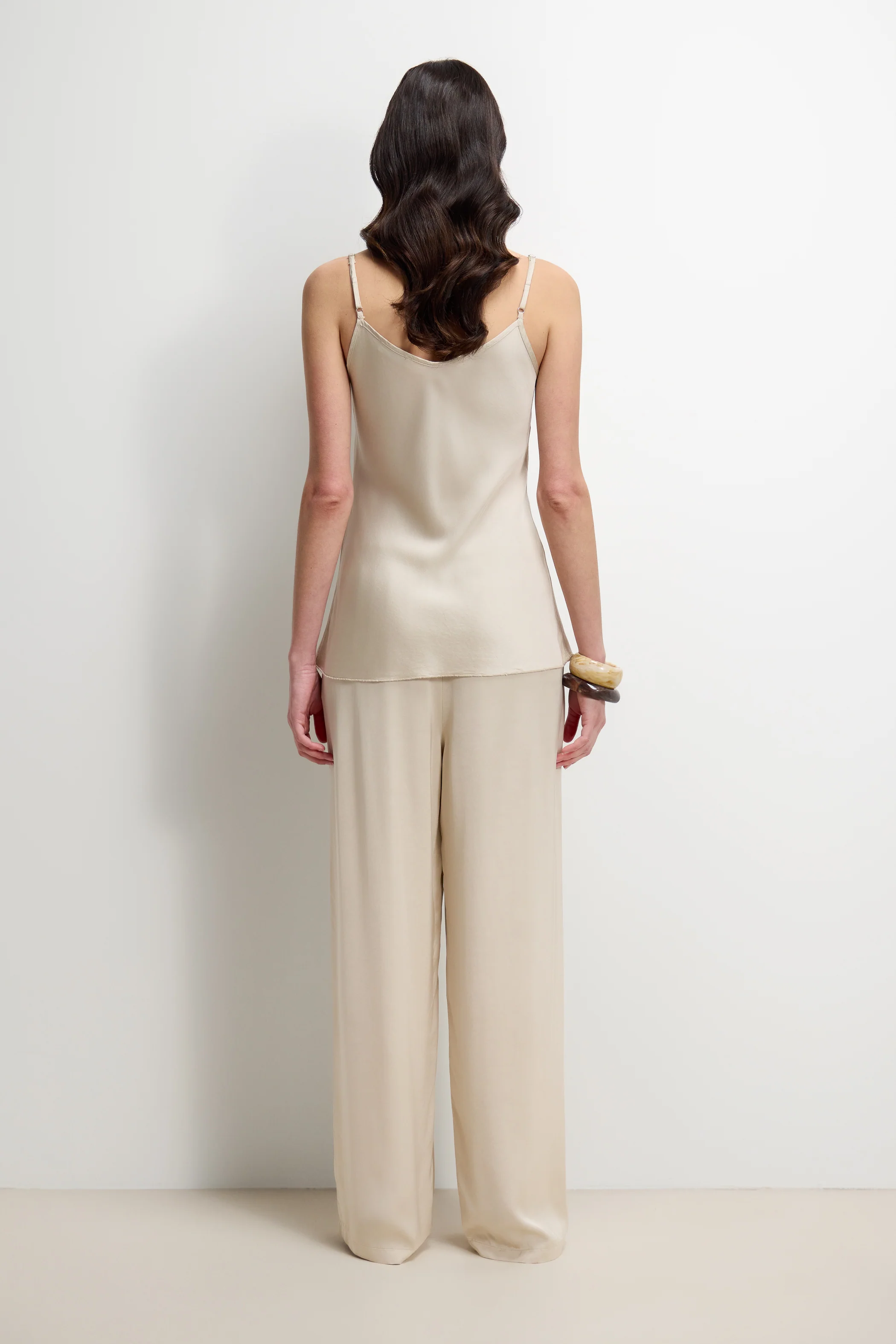 Cordelia Satin Vest | Light Beige - Image 5