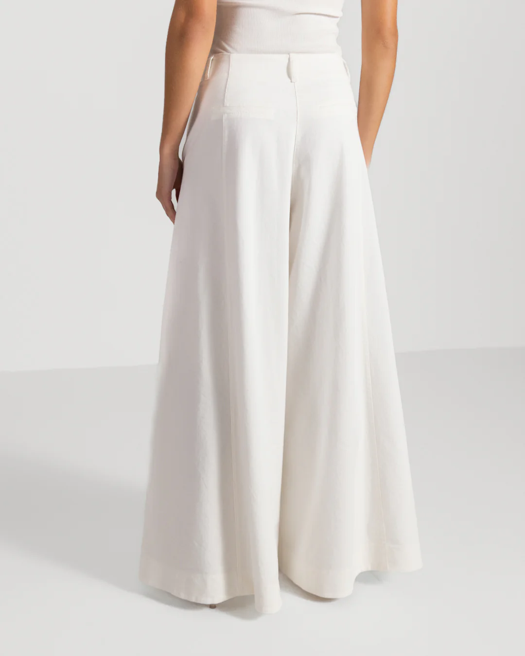 Dakota Palazzo Jeans | Ivory - Image 2