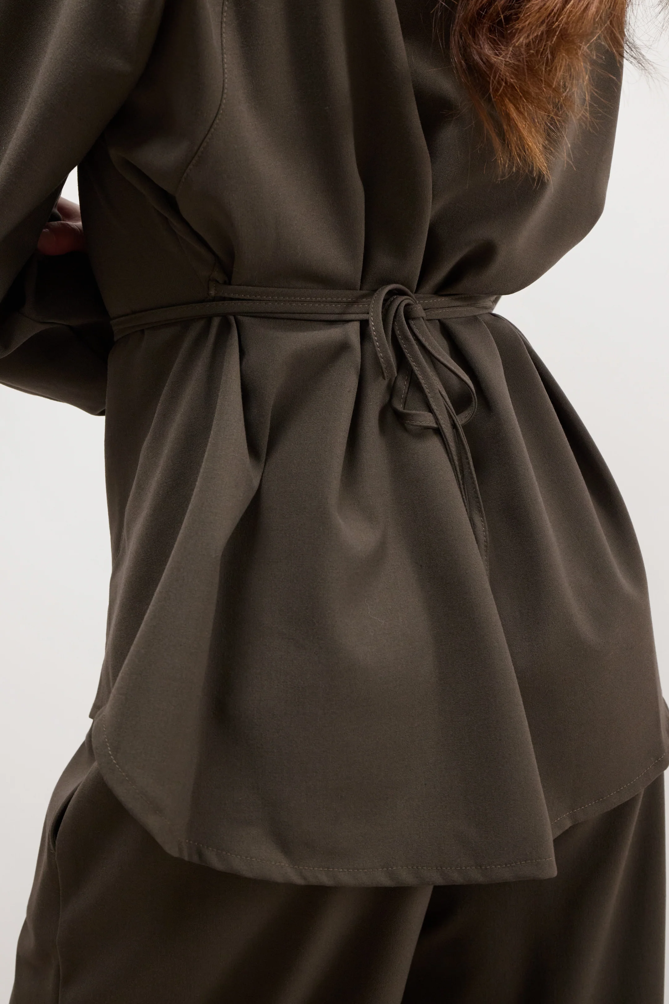 Ellis Tie Waist Shirt | Khaki - Image 4