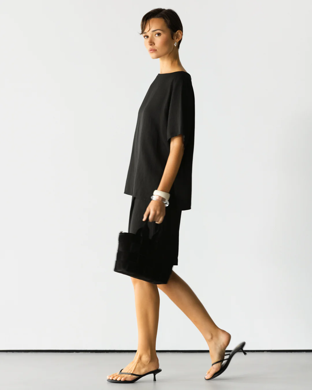 Esther Boxy Tee | Black - Image 6