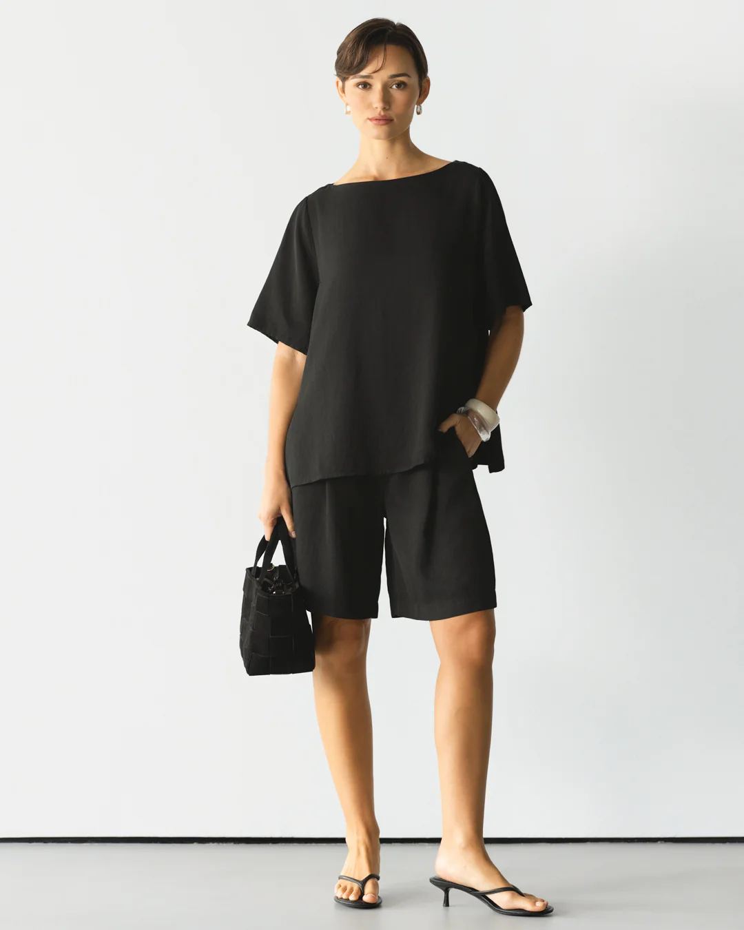 Esther Boxy Tee | Black - Image 7