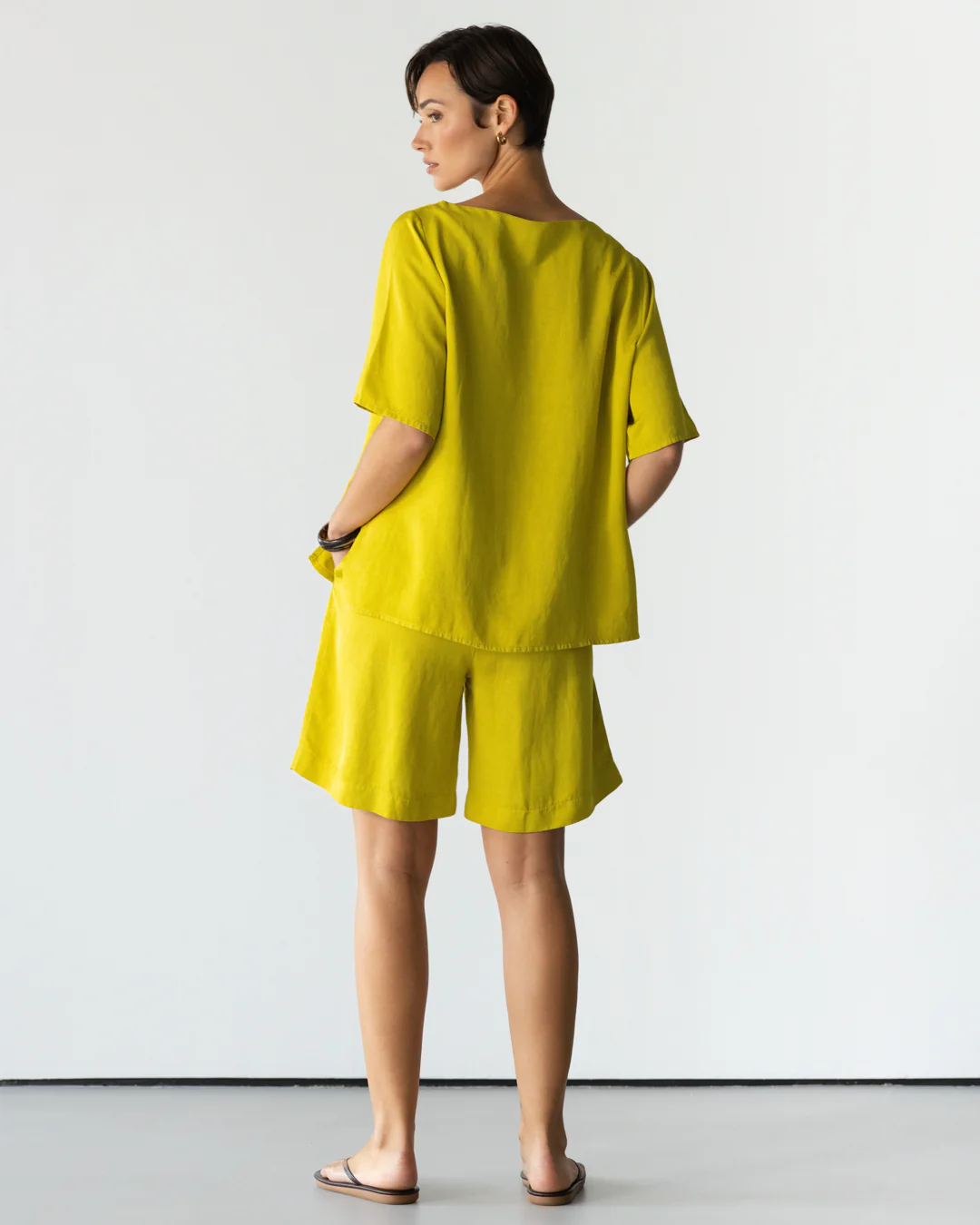 Esther Boxy Tee | Lime - Image 2