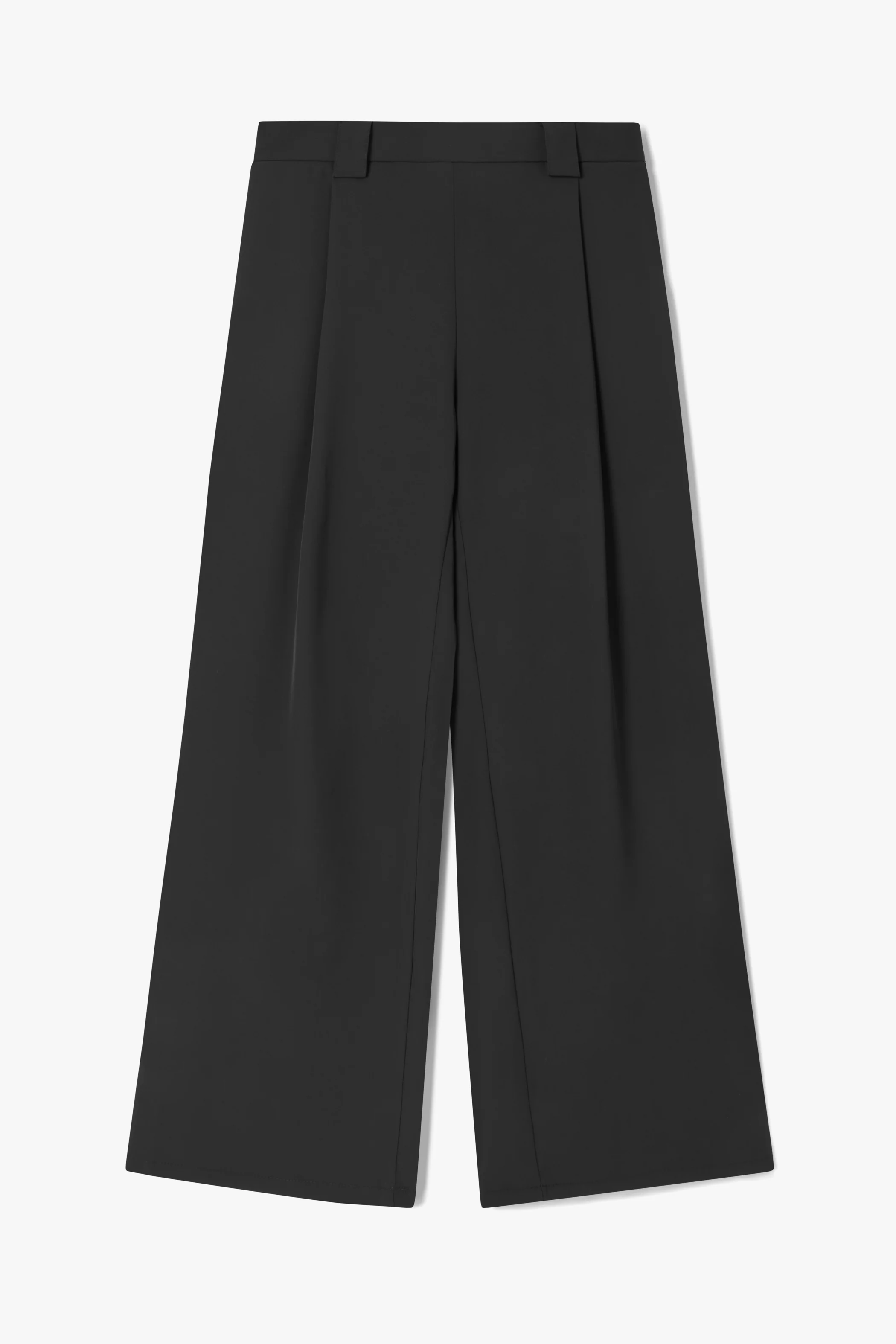 Gabriella Pleated Elastic Waist Trousers | Black - Image 2