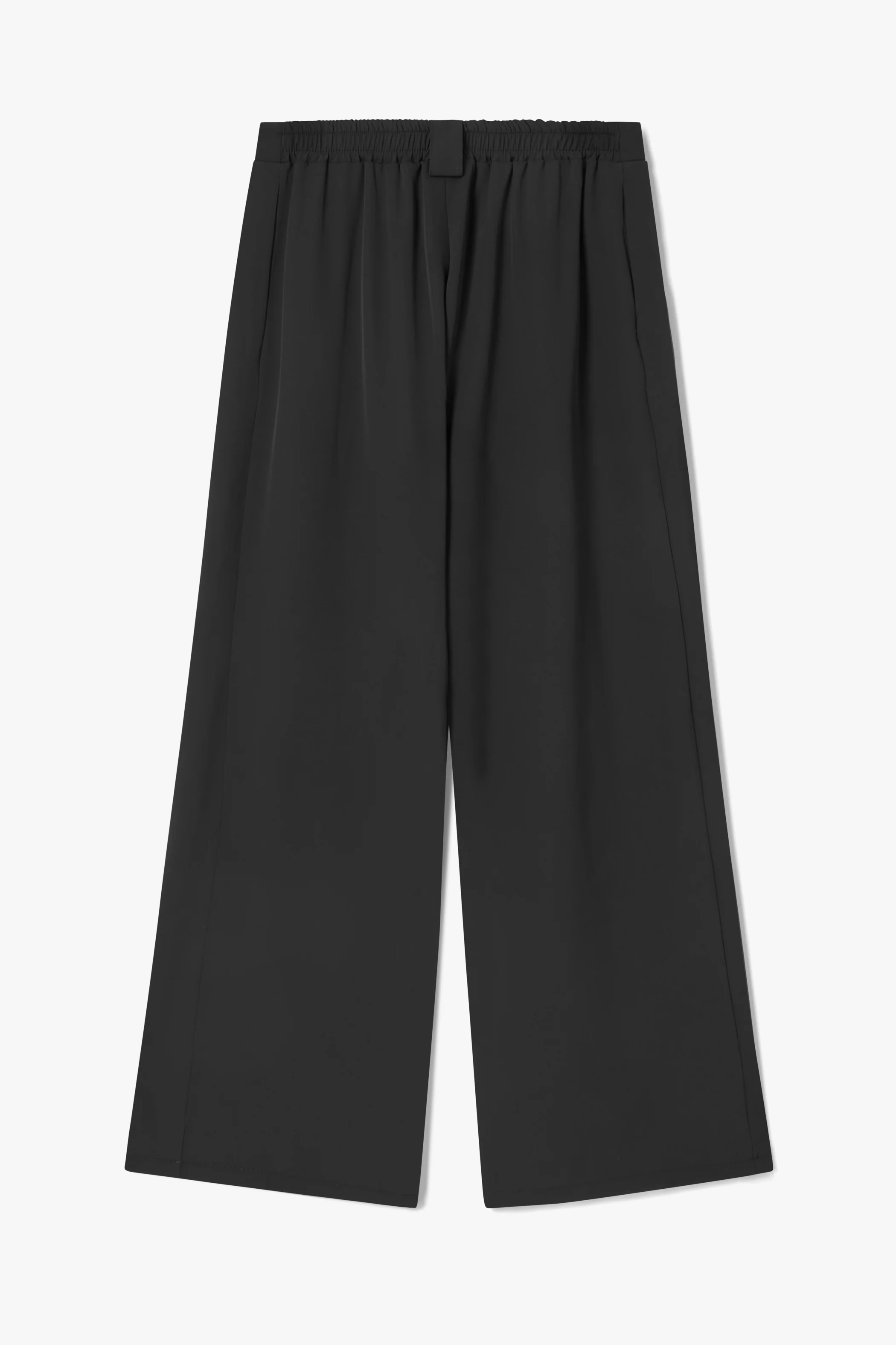 Gabriella Pleated Elastic Waist Trousers | Black - Image 3