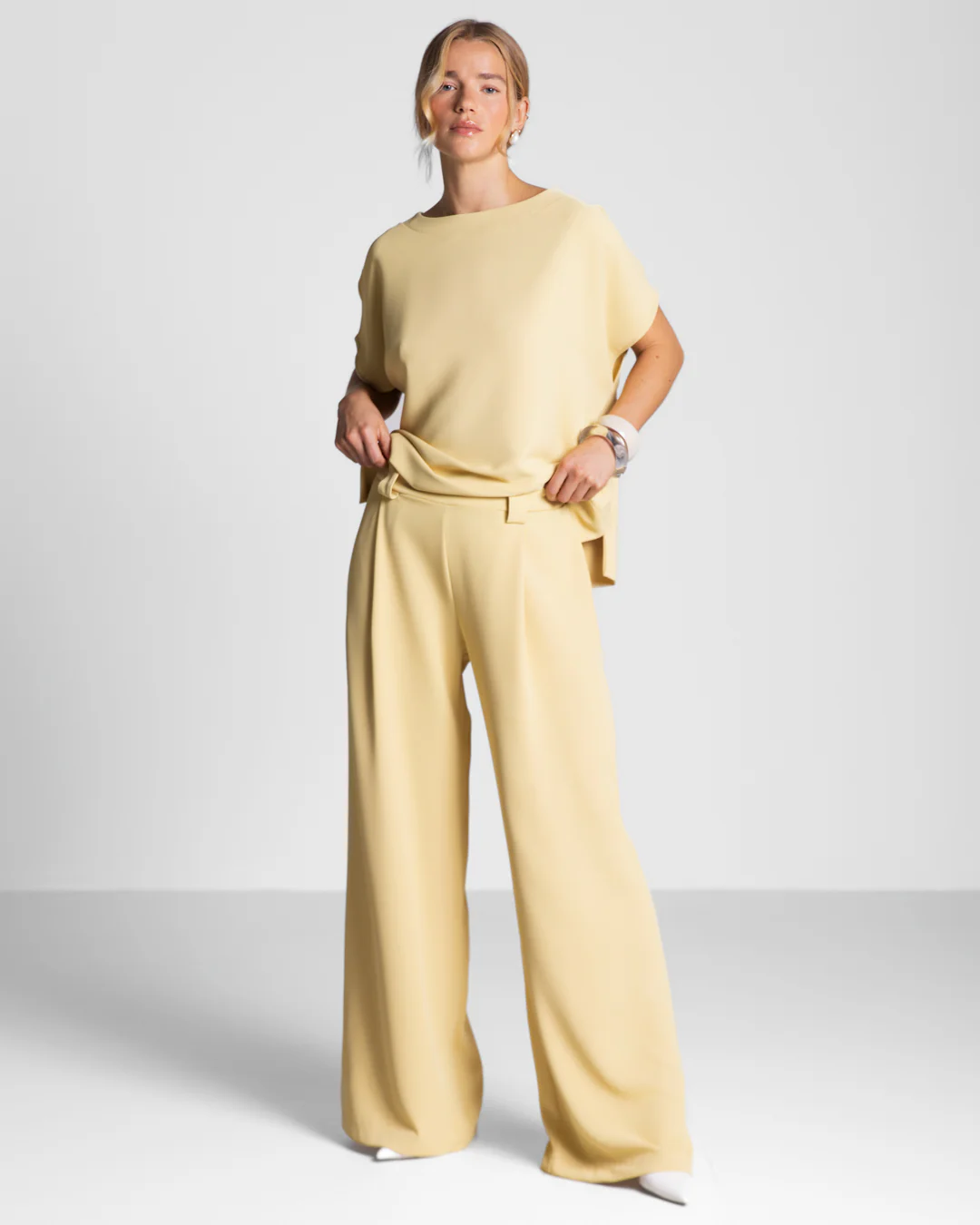 Gabriella Top | Pastel Yellow - Image 3