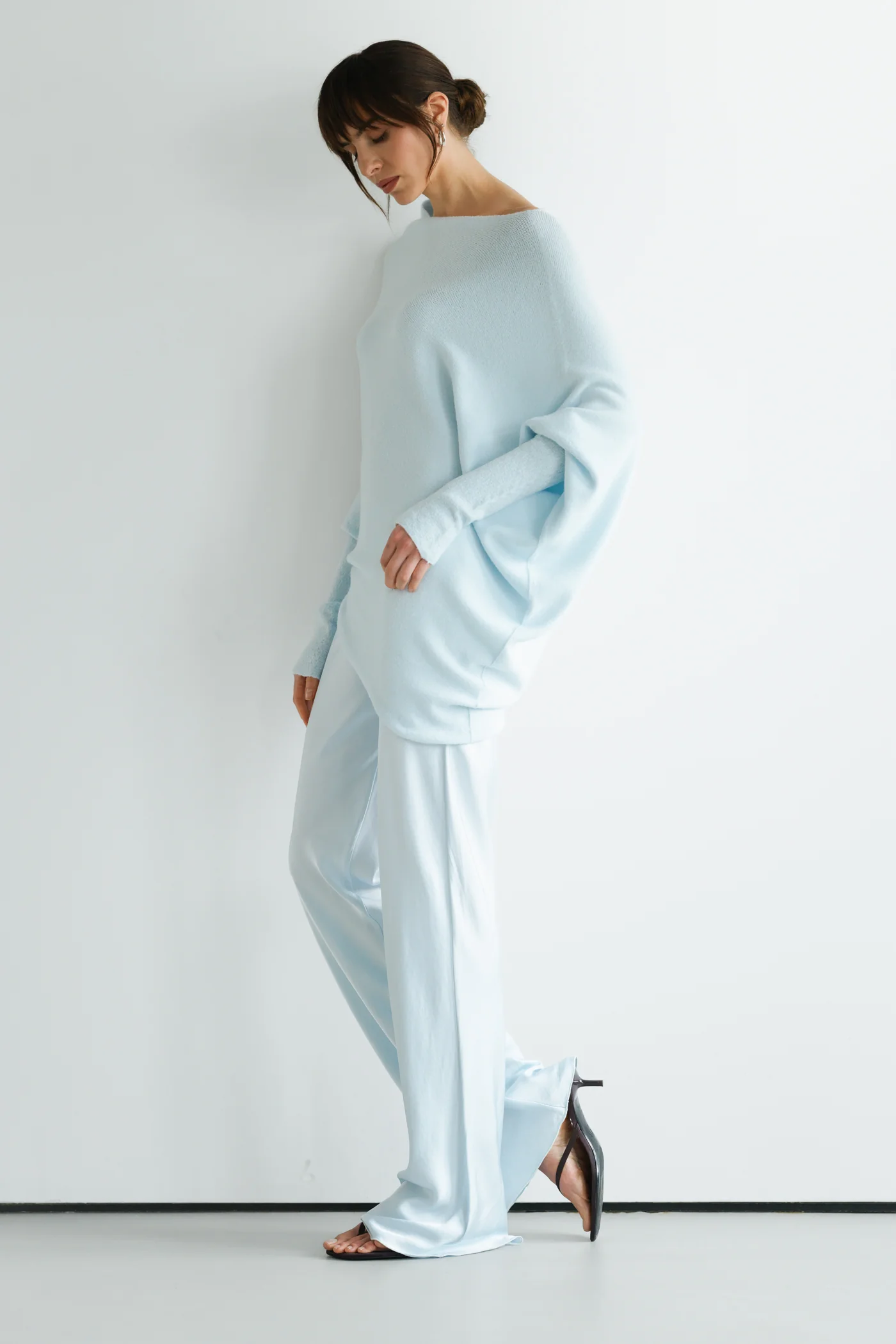 Asymmetric Draped | Glacier | Seamless Knit - Image 9