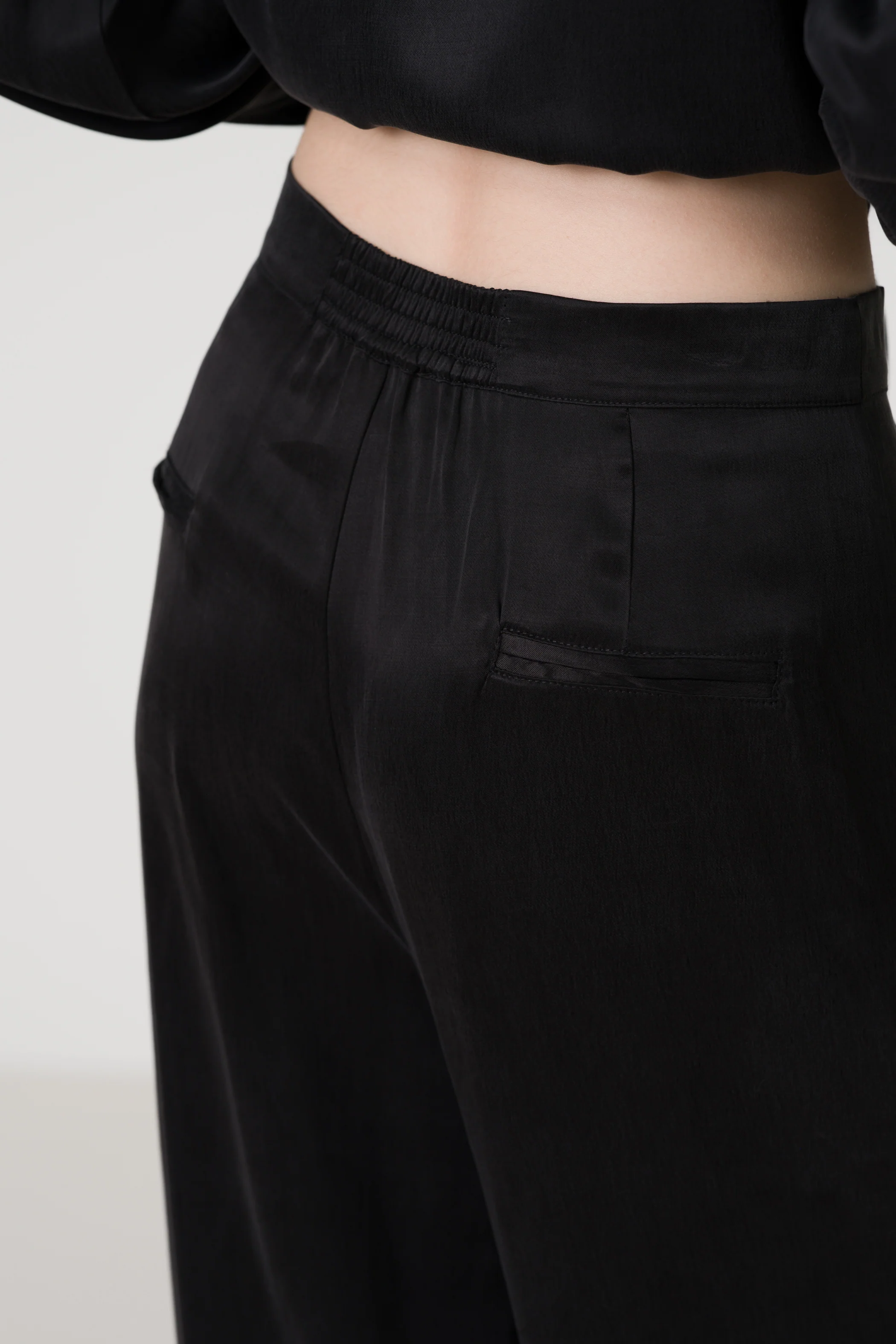 Grace Cupro Trousers | Black - Image 2