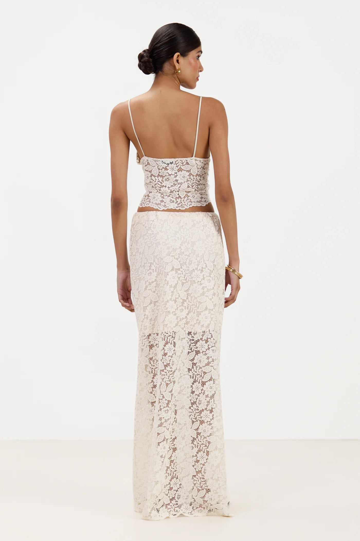 Inaya Lace Maxi Skirt | Cream - Image 5