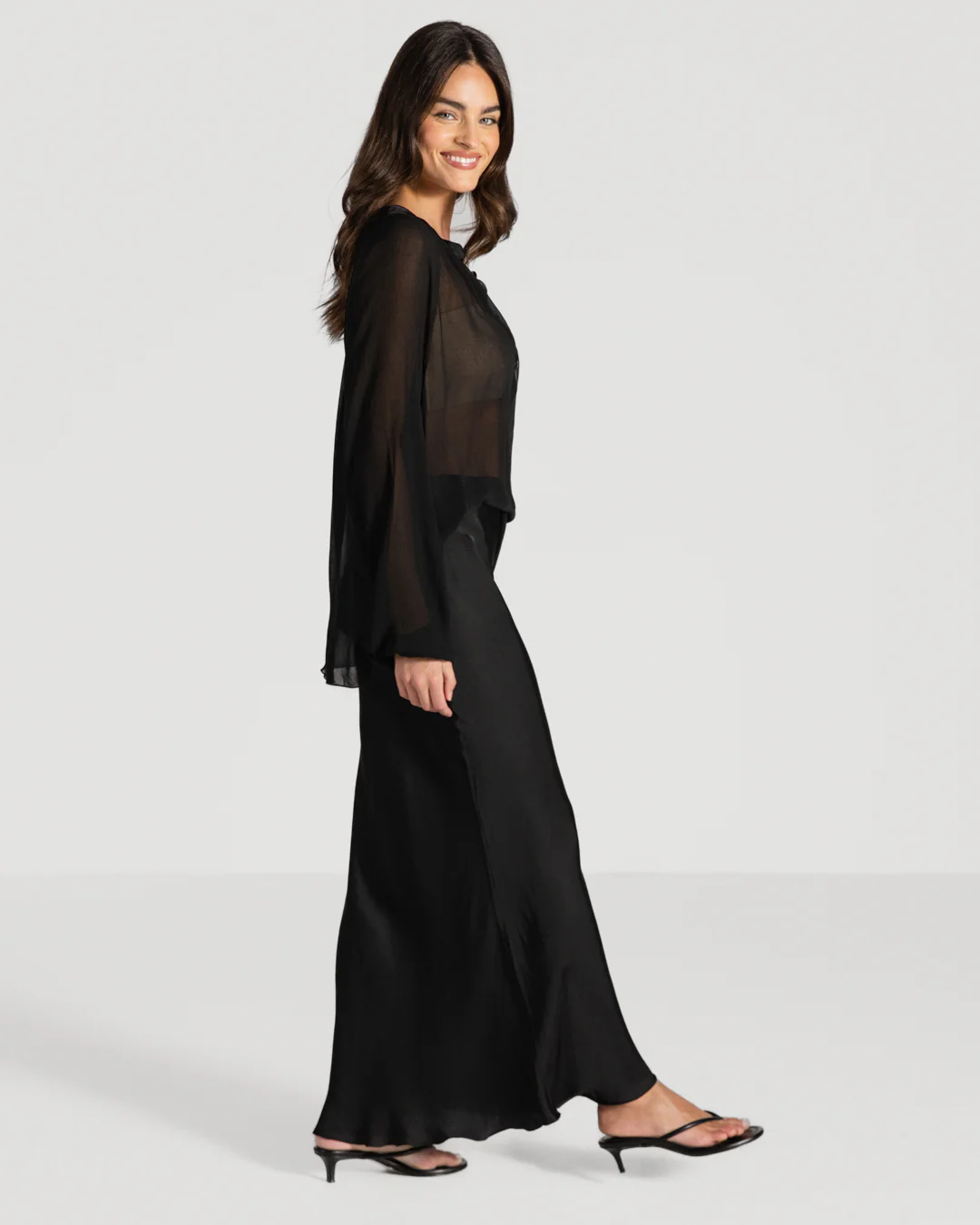 Jade Sheer Top | Black - Image 4