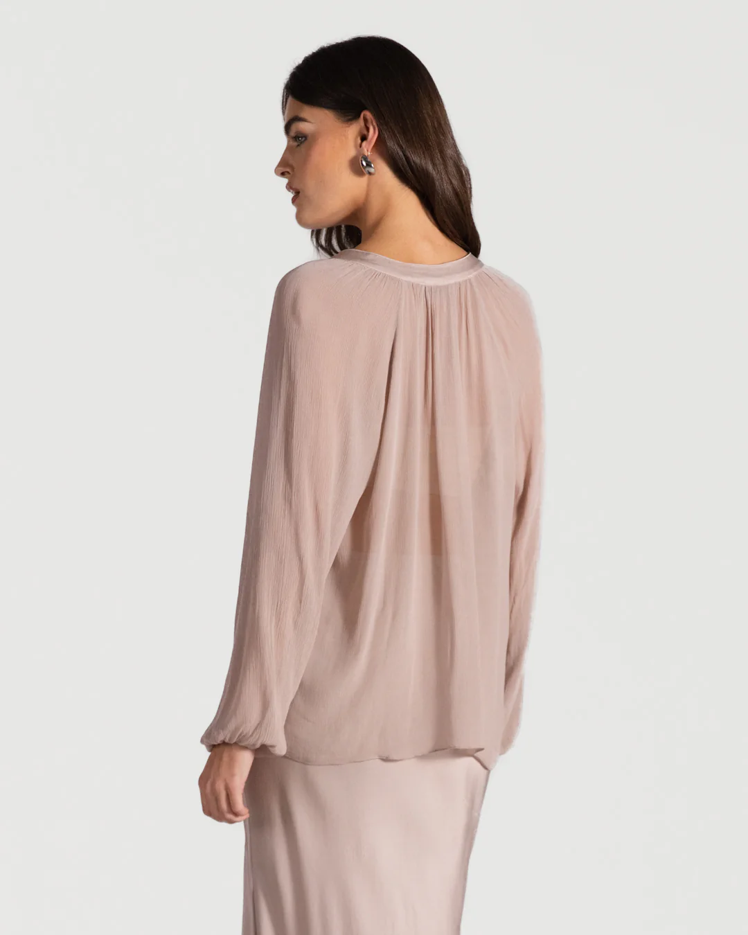 Jade Sheer Top | Dusty Pink - Image 4