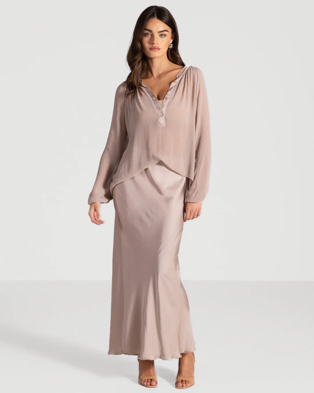 Jade Sheer Top | Dusty Pink - Image 5