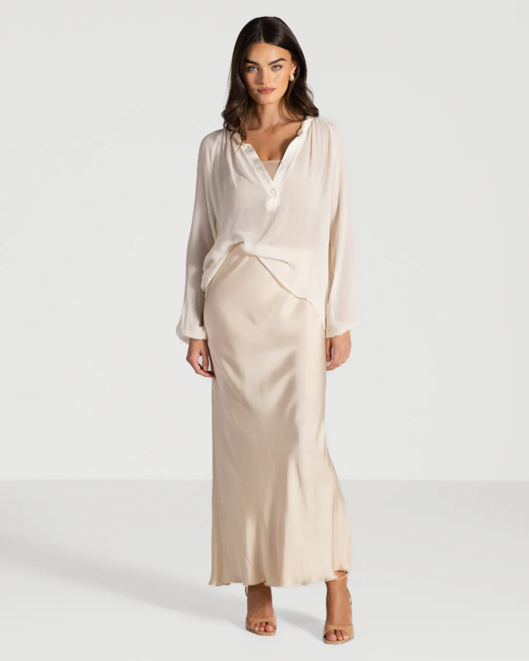 Jade Sheer Top | Ivory - Image 3