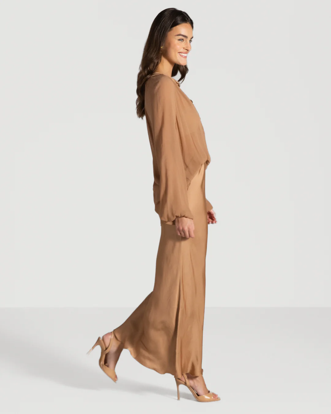 Jade Sheer Top | Tan - Image 6