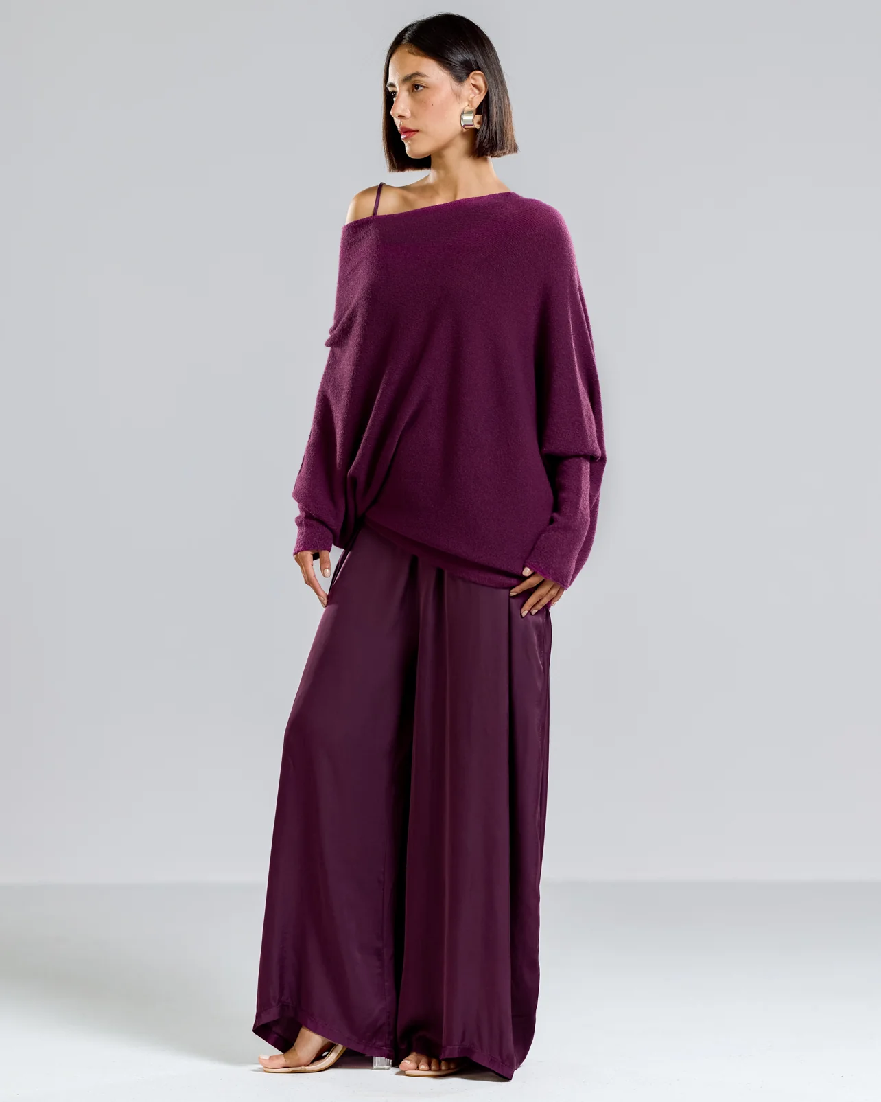 Asymmetric Draped | Violet - Image 10