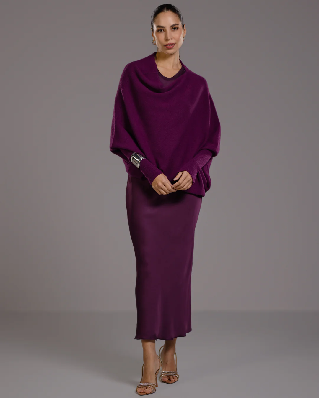 Asymmetric Draped | Violet - Image 2
