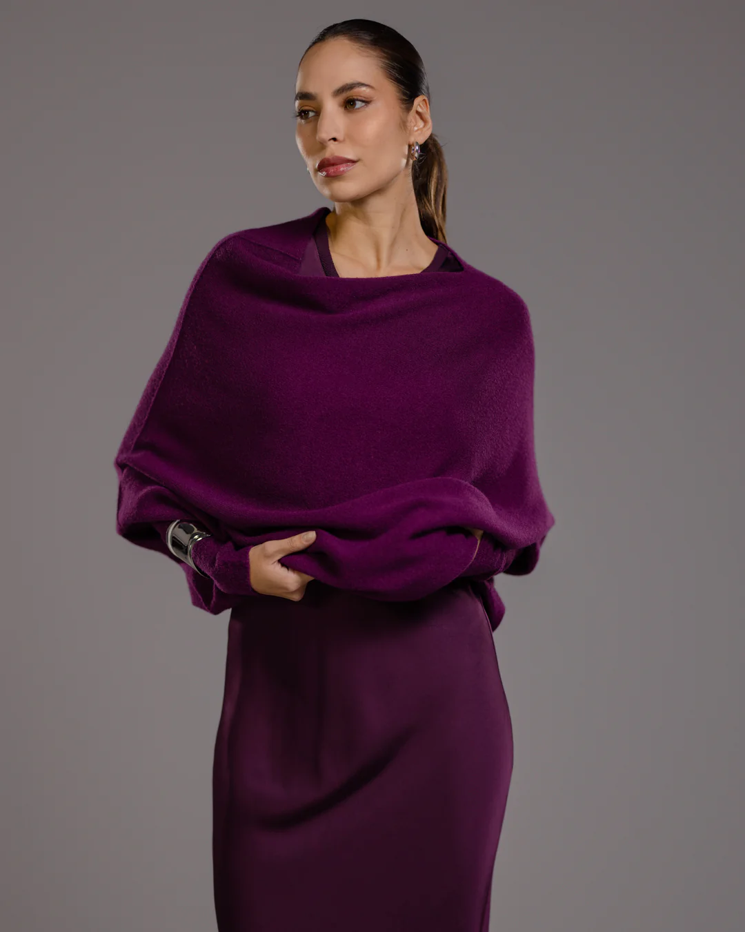 Asymmetric Draped | Violet - Image 6