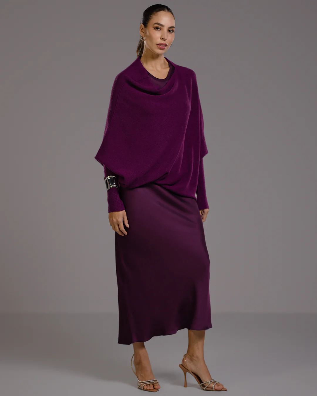 Asymmetric Draped | Violet - Image 9