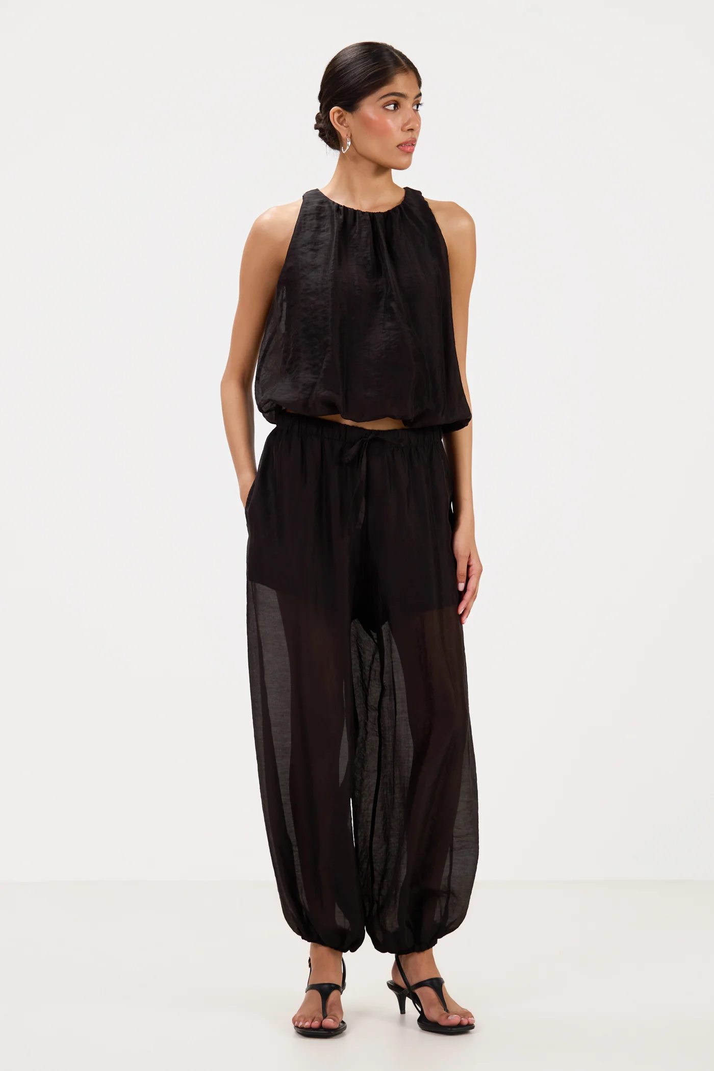 Jemima Balloon Top | Black - Image 6