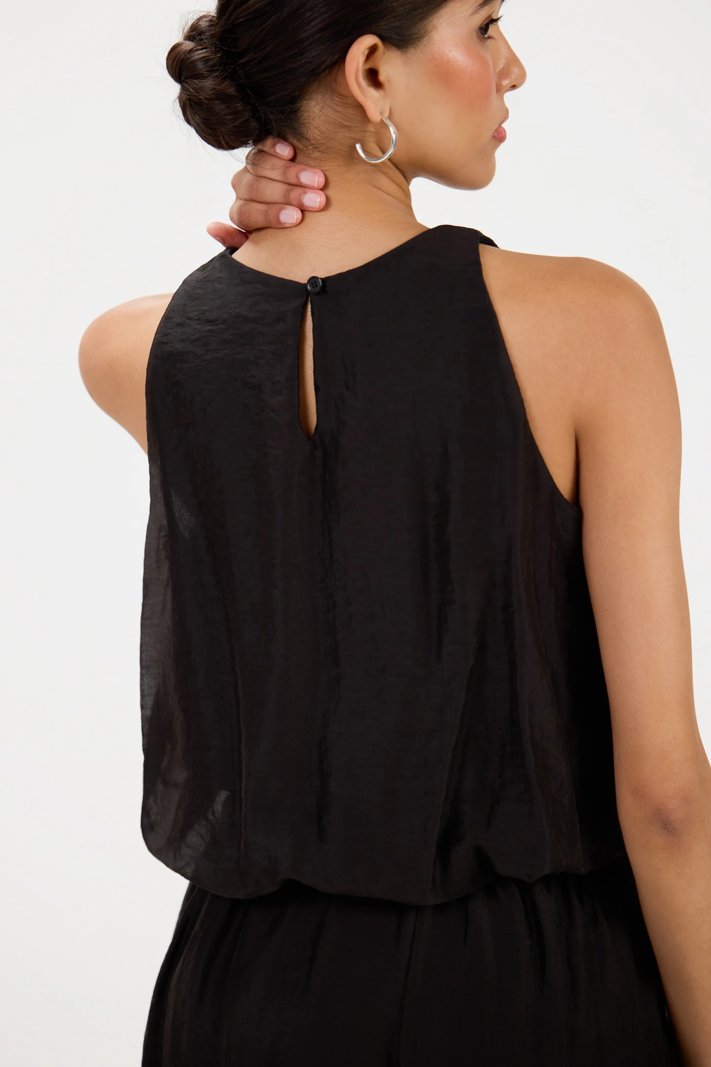 Jemima Balloon Top | Black - Image 4